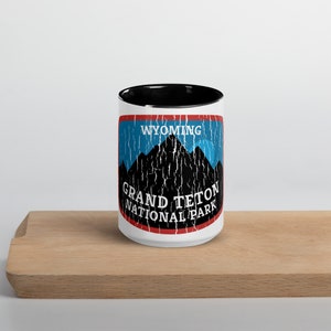 Grand Teton National Park Wyoming Mug with Color Inside