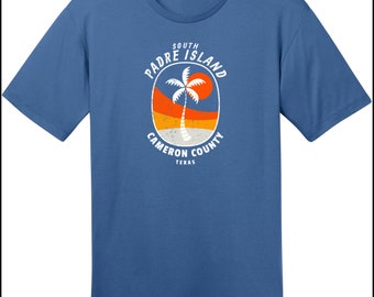 South Padre Island Texas Palm Tree T-shirt
