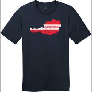 Austria Flag Country Retro T-shirt