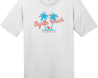Myrtle Beach The Grand Strand T-Shirt, South Carolina T-Shirt, Beach Vacation Tee, Home State Shirt, Custom Graphic Tee