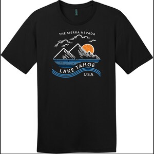 Lake Tahoe Sierra Nevada Camiseta de Montaña