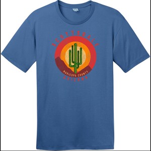 Scottsdale Arizona Cactus Mountains Retro T-Shirt