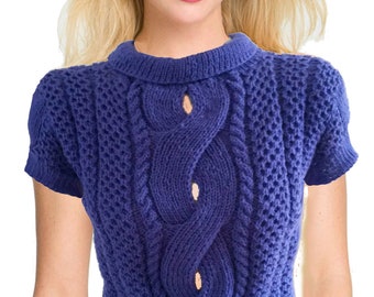 GIEZEN Chrismas Trui Kabel Gekruiste Honingraat