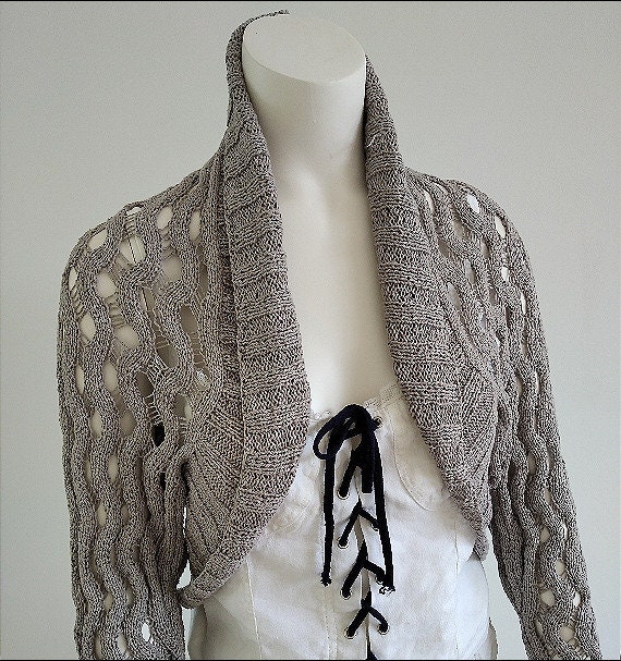 PDF Pattern Wheat ear lace cardigan
