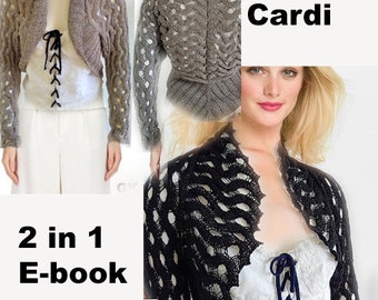 2 in 1 E-Book Gown Cardi PDF Pattern Knitting