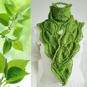 PDF Knitting Pattern Bump Leaf