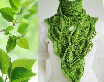 PDF Knitting Pattern Bump Leaf