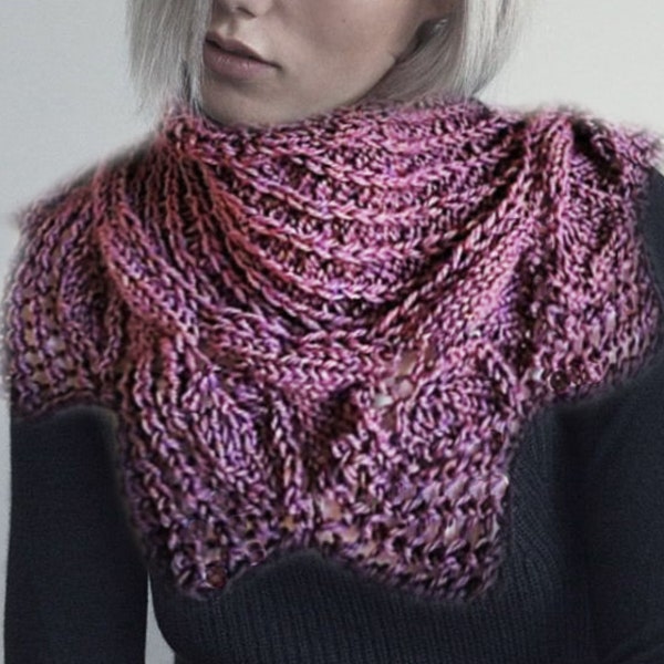 PDF Pattern Diagonal Cowl Merino Exrafine