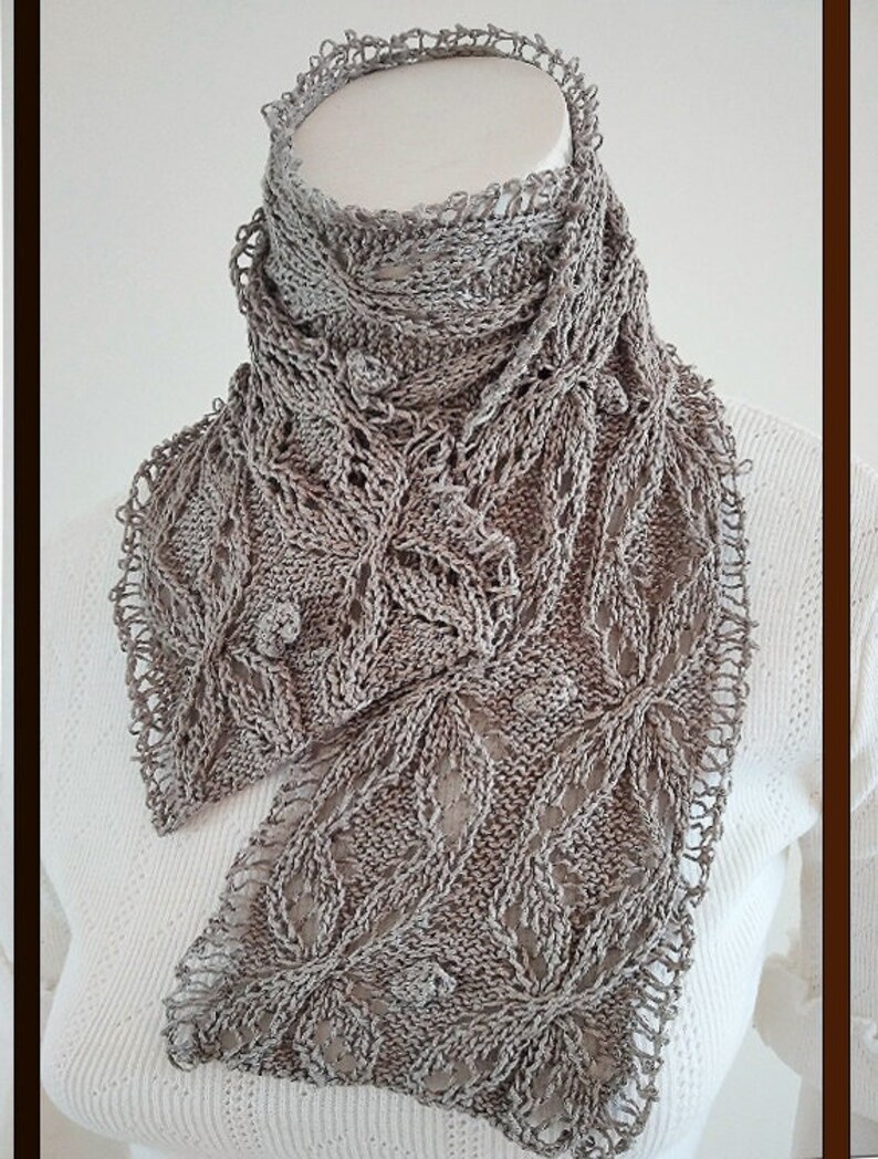 PDF Pattern Double Fly Scarf image 1