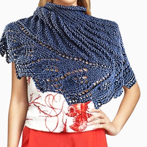 Wzór PDF Poncho z kapturem Blueberry