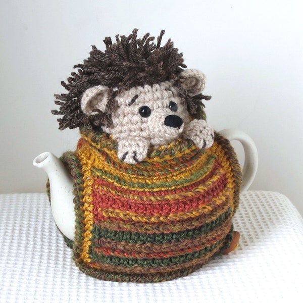 Hedgehog Tea Cosy, Cute Handmade Animal Teapot Cover, Hedgehog Gifts