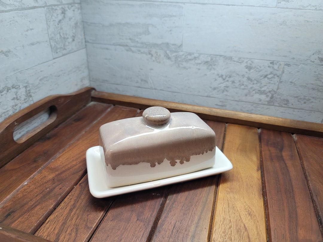 A Beautiful 2 Tone Decorative Butter Dish Ready to Ship Etsy