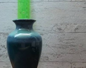 Green and Teal Stoneware Vase Ready to Ship Select 1