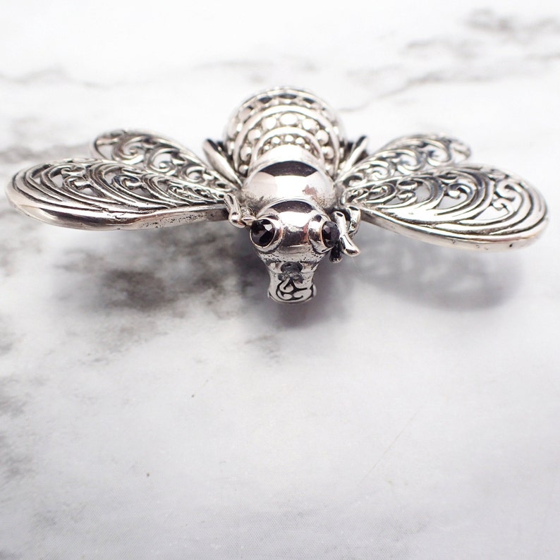 Bumble Bee Necklace Bee Keeper Gift Bee Jewelry Bee Solid Sterling Silver Pendant Honey Bee Necklace Bee Necklace