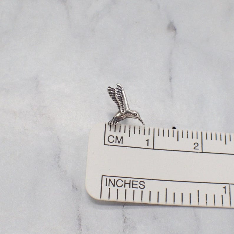 Hummingbird Earrings, Silver Hummingbird Studs, Tiny Hummingbird, Earrings for Kids, Gift for Teens, Hummingbird Jewelry, Bird Watching Gift