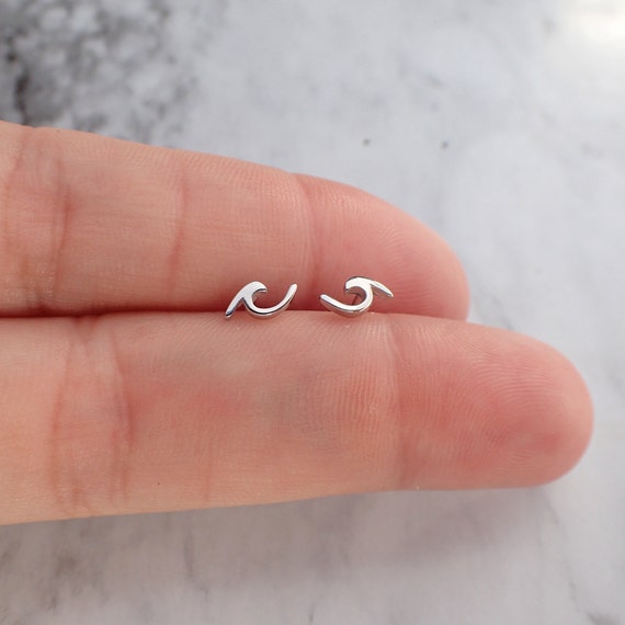 Ocean wave earrings sale