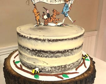 Classic Winnie the Pooh Birthday Cake Topper