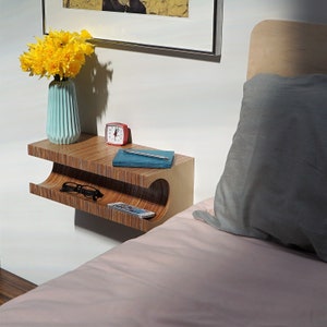 Floating shelf / bedside table/nightstand/modern shelf/ nachttisch/ floating nightstand/ floating console/ table de nuit
