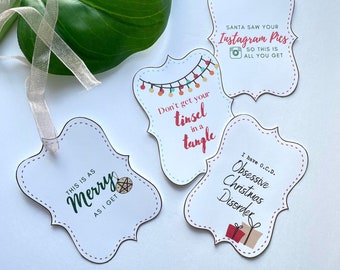 Funny Christmas Gift Tags, Christmas Card Prints, Christmas Gift Tag Printables, Christmas Quote Printables, Funny Quote Prints, Tags