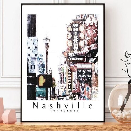 Nashville Pictures Nashville Prints Country Music Decor Etsy