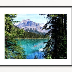 Emerald Lake Canada Print, Emerald Lake Photograph, Canadian Lake Print, Canada Photography, Canadian Wall Art, Lake Print, Lake Photograph
