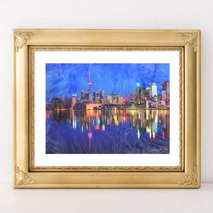 Canadian Sketch, Canadian Photography, Toronto Sketch, Toronto Art, Wall Art, Colorful Sketch, Toronto Art, City Wall Art, Home Decor