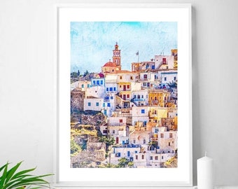 Greece wall art, Karpothos Greece, travel photography, printable photograph Greece print, Greece photography, Landscape photo, Greece Art