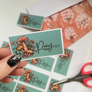 Adesivos de cogumelo, adesivos de oração, imprimíveis de cogumelo, adesivos para impressão, adesivos de diário, adesivos de diário, flores para impressão