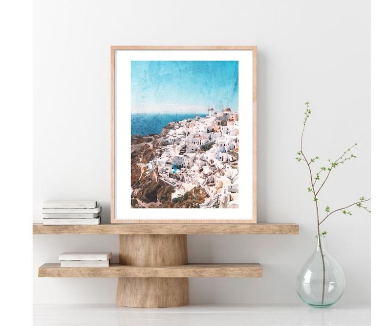 Santorini Greece Wall Art Prints Thera Greece Travel Etsy