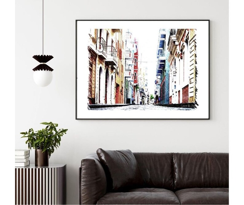 City Wall Art, City Street Print, City Print, European Wall Art