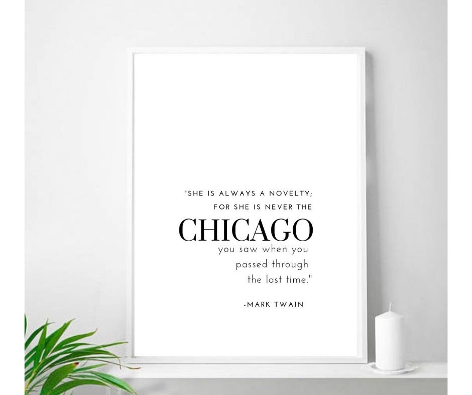 Chicago Wall Art Chicago Sketch Chicago Quote Wall Art Etsy