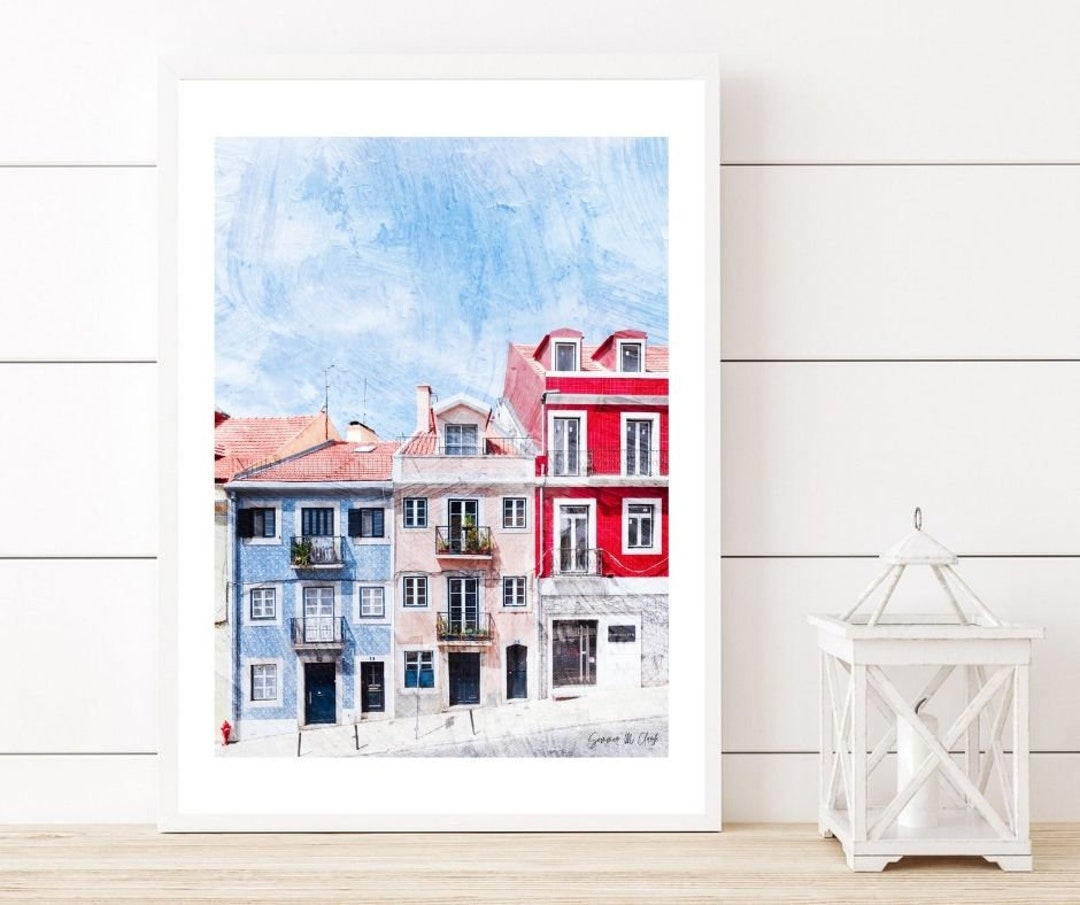 Portugal Wall Art, Lisbon Wall Art, Lisbon Architecture, Street Print
