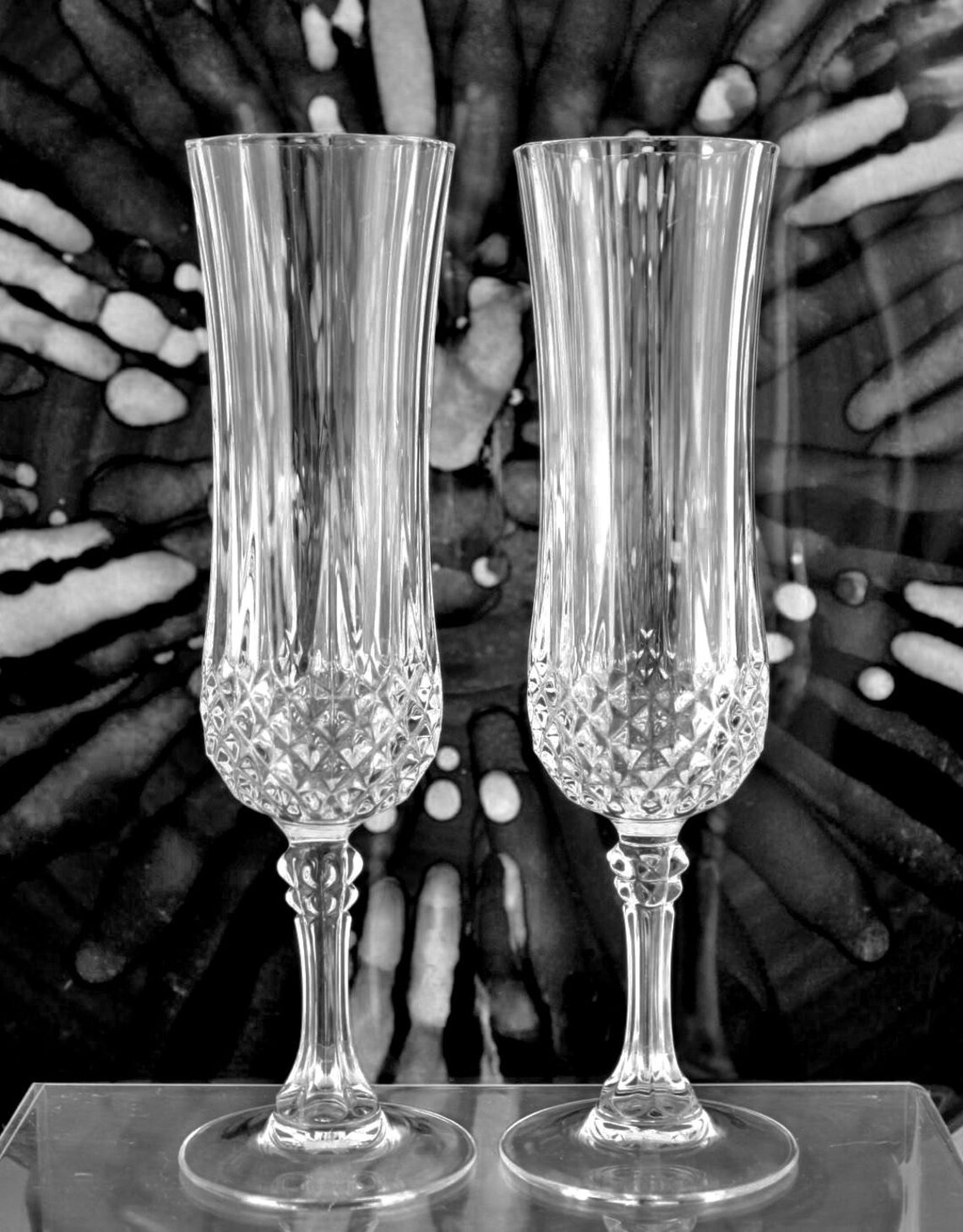 Set of 2 Cristal D'arques Longchamp Flute Champagne Etsy