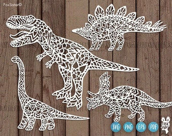 Download Mandala Dinosaur Svg Etsy