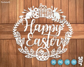 Download Easter Wreath Svg Etsy