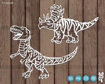 Download Dinosaur Cut File Etsy