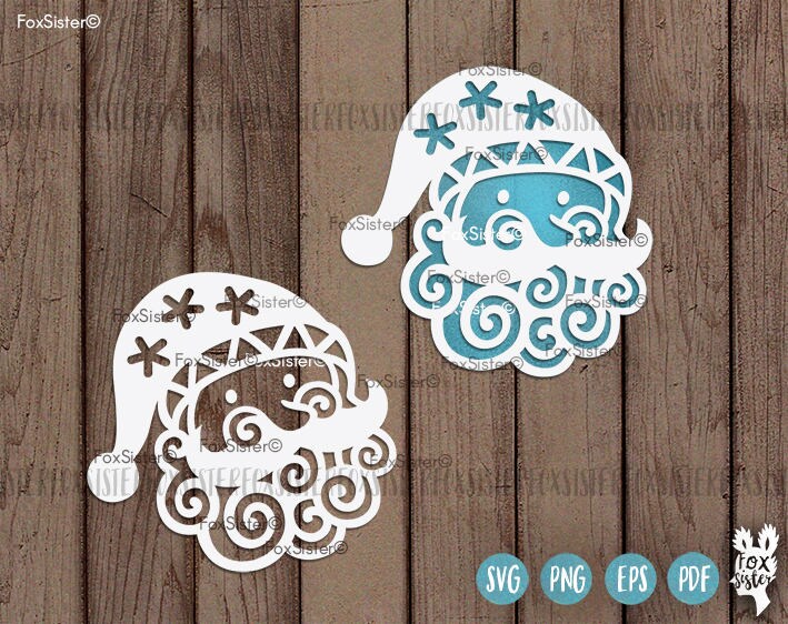 Santa Claus Svg Christmas Svg Svg Bundle Santa 6 Svg Cut - Etsy