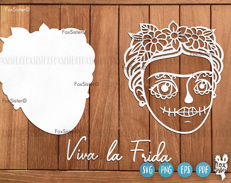 Download Frida Kahlo svg for Cricut and Silhouette Viva La Frida ...