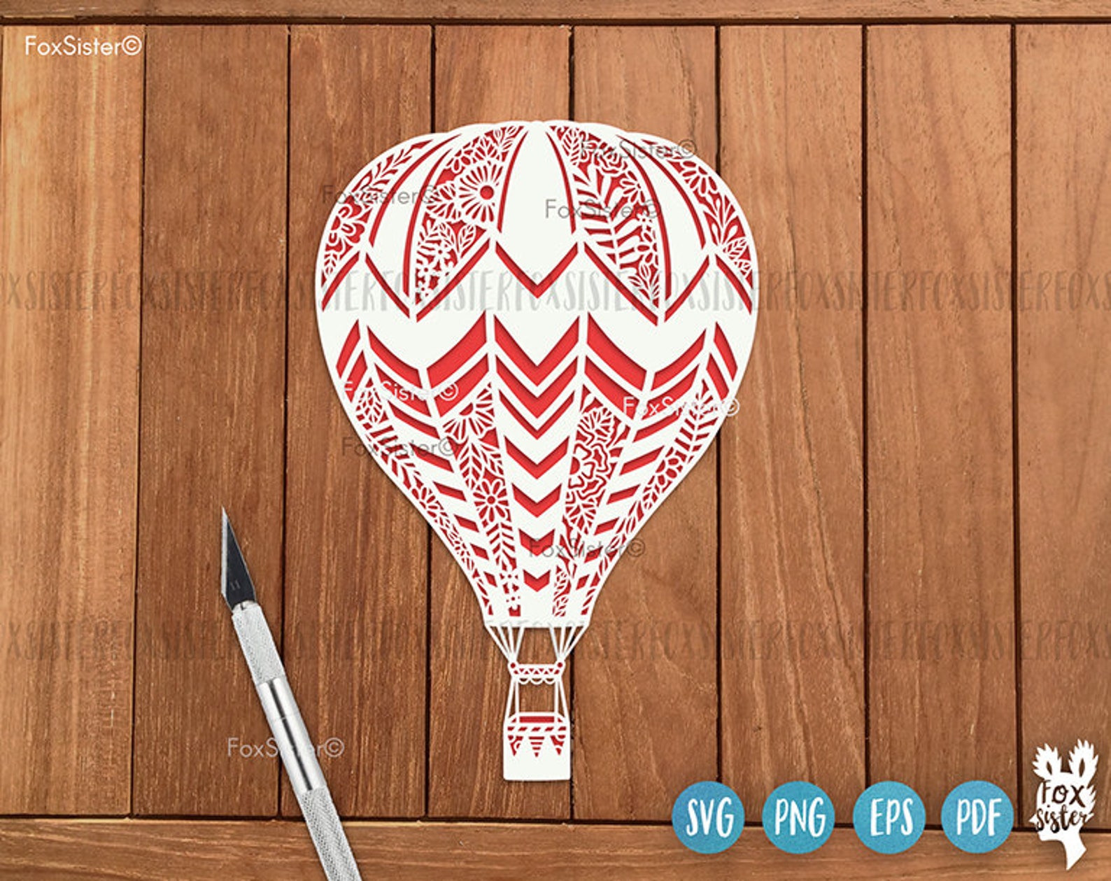 Hot Air Balloon Svg Cut File, Air Balloon Clip Art, Silhouette Cutting ...
