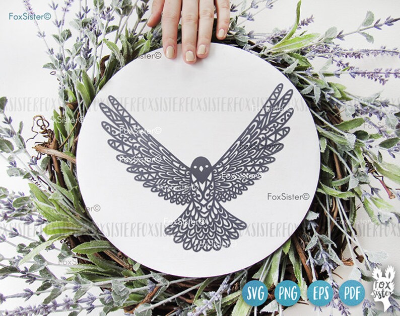 Download Flying Bird Svg cut file Vector Bird Svg Png Mandala Svg | Etsy