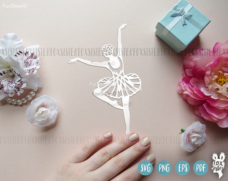 Download Ballerina SVG Bundle 3 Papercut Templates Set 2 Ballet | Etsy