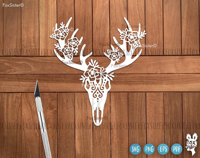 Download Halloween Svg Halloween Svg Files Flowers Svg Scary Svg Cricut Silhouette Skull Svg Antlers Svg Animal Skull Svg Vector Deer Svg Clip Art Art Collectibles Deshpandefoundationindia Org