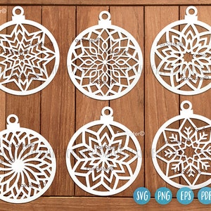 Christmas baubles SVG Bundle SET 17, Christmas svg bundle, Ornament Svg, Christmas tree decoration svg, snowflake svg, Christmas ball svg