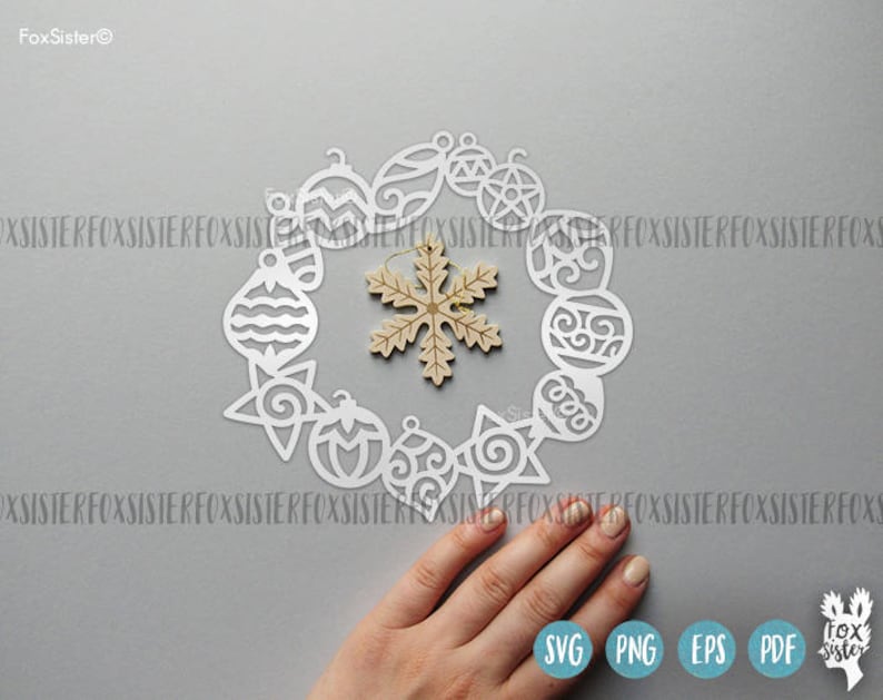 Download Cricut Vinyl Decal Winter 12 Christmas Blank Circle Monogram Wreath Frames Svg Bundle Set 3 Leaves