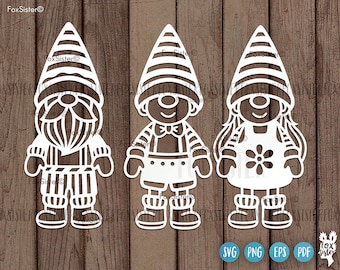 Gnome svg for Cricut and Silhouette, FoxSister, Christmas svg files, Christmas gnome svg, Elf svg, gnome clipart, Xmas svg, santa svg