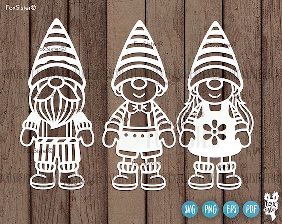 Download Gnome Svg For Cricut And Silhouette Foxsister Christmas Svg Etsy