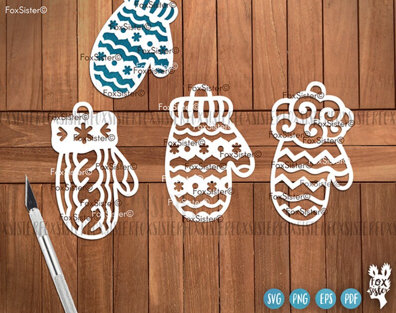 Download Christmas Baubles Svg Bundle Mittens Svg Winter Gloves Svg ...