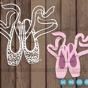 Ballet Shoes Svg Png design, Ballerina Svg, Ballet Svg vector art, Ballet dancer Svg, Dance Svg Png Cutting files for Cricut and Silhouette