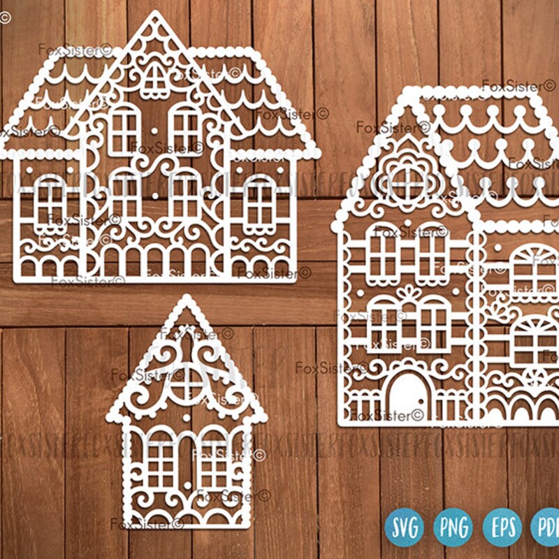 Whoville Gingerbread House Template Etsy
