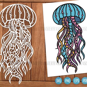 Download Turtle Mandala Svg Boho Jellyfish Svg Vector Fish Svg Sea Etsy